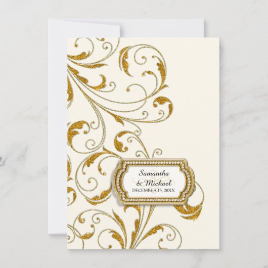 Ontvang Stropdas oude Hollywood Regency Black Kaart (Voorkant)