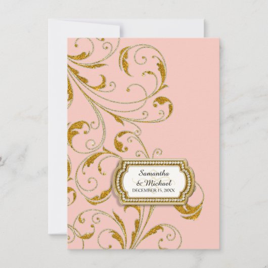 Ontvang Stropdas oude Hollywood Regency Black Kaart (Voorkant)