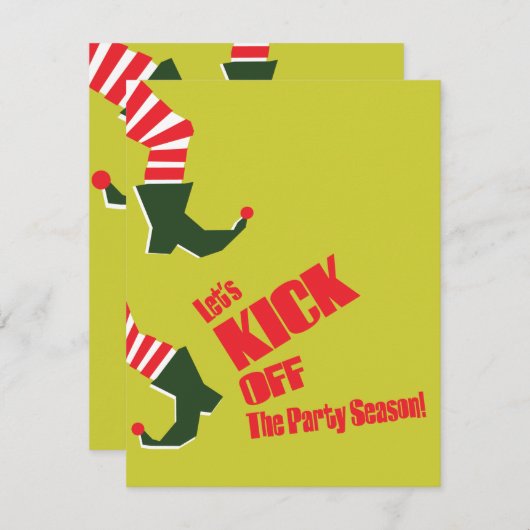 Ontvang uw Elf & Jingle op uitnodiging van de fees (Voorkant / Achterkant)