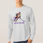 Ontvang uw Inspirerend Hockey-citaat Doelstellinge T-shirt (Voorkant)