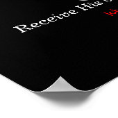 Ontvang vandaag zijn bloed gotGod316.com Poster (Hoek)