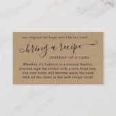 Ontvang Verzoek om Bridal Shower Uitnodiging Informatiekaartje (Voorkant)