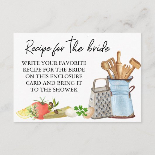 Ontvang voor de Waterverf van het bruid Vrijgezell Informatiekaartje (Voorkant)