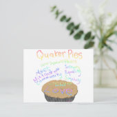 Ontvang voor Quaker Pies Briefkaart (Staand voorkant)
