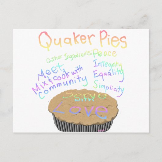 Ontvang voor Quaker Pies Briefkaart (Voorkant)