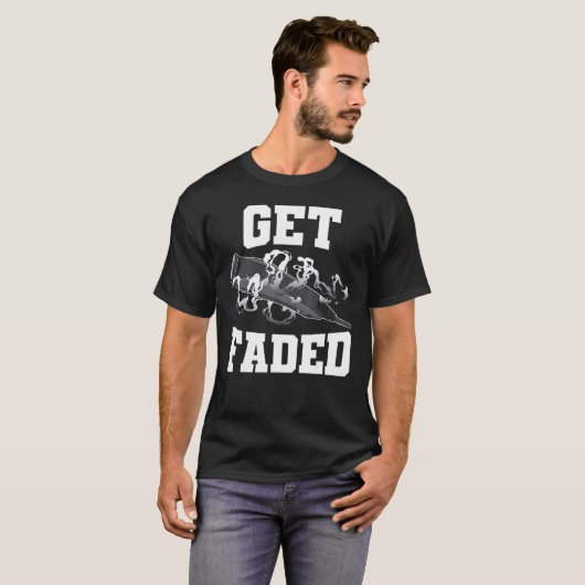 Ontvang zwevende Barber Haircut Fade Razor Clipper T-shirt (Voorkant volledig)