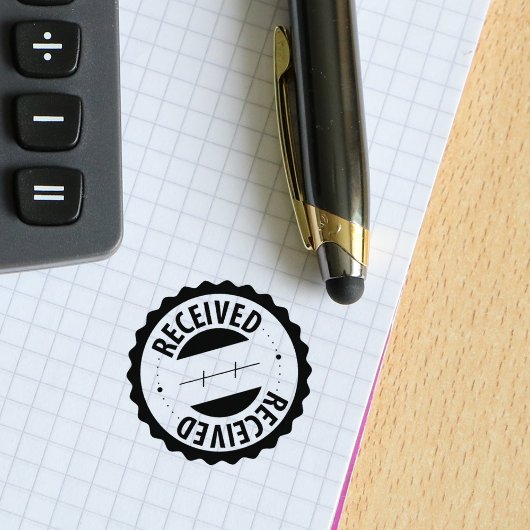 Ontvangen, accountant, kleine bedrijven rubberstempel