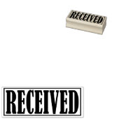 Ontvangen bedrijfs Kantoor vormde Eenvoudig Word Rubberstempel (Gestempeld)