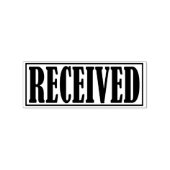 Ontvangen bedrijfs Kantoor vormde Eenvoudig Word Rubberstempel (Afrduk)