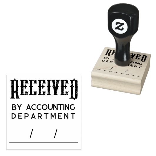 Ontvangen Custom Department Rubber Stamp Rubberstempel (Gestempeld)