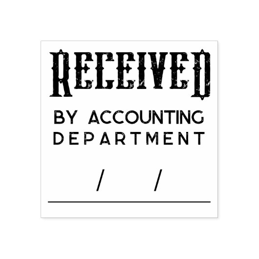 Ontvangen Custom Department Rubber Stamp Rubberstempel (Afrduk)