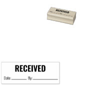 Ontvangen datum per bedrijf Tekst Sjabloon Rubberstempel (Gestempeld)