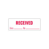 Ontvangen datum per bedrijf Tekst Sjabloon Zelfinktende Stempel (Design)