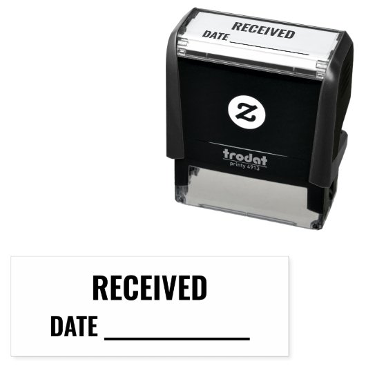 ONTVANGEN | Datum Zelfinktende Stempel (In situ)