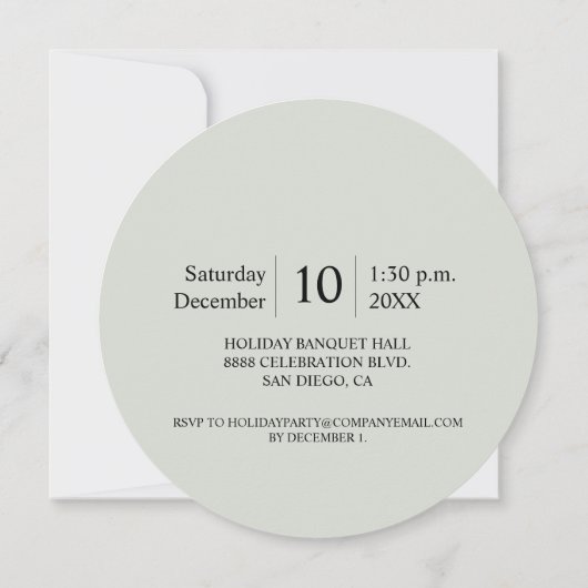 Ontvangen feestdag feestdag kerstmis kaart (Achterkant)