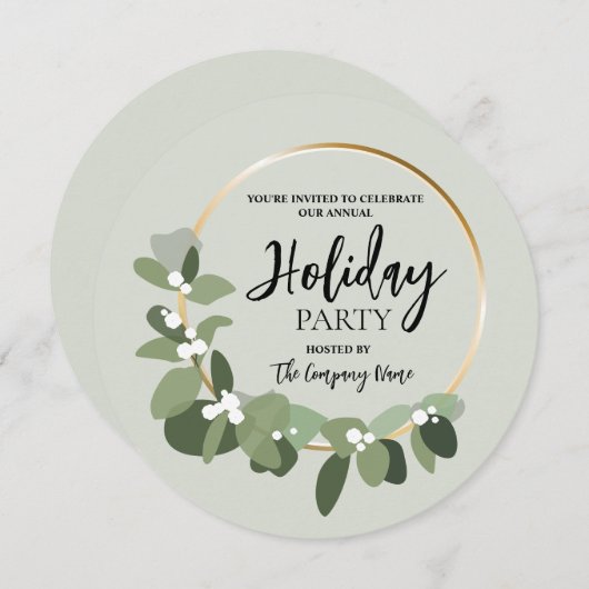 Ontvangen feestdag feestdag kerstmis kaart (Voorkant / Achterkant)