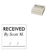 Ontvangen Gepersonaliseerde Naam Rubber Stempel (Gestempeld)
