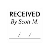 Ontvangen Gepersonaliseerde Naam Rubber Stempel (Afrduk)