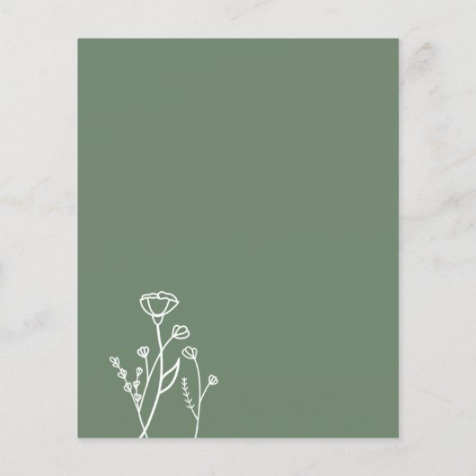 Ontvangen Kaart Boho Floral (Achterkant)