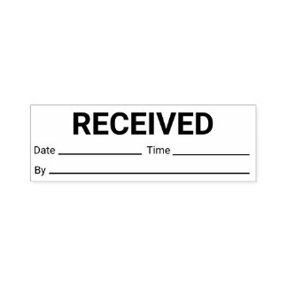 Ontvangen op datum en tijd  zelfinktende stempel