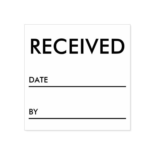 Ontvangen Professionele Kantoor Rubberstempel (Afrduk)