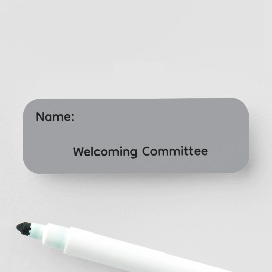 Ontvangende Herbruikbare Uitwisbare Naamlabel Magn Naamplaatje (In situ)
