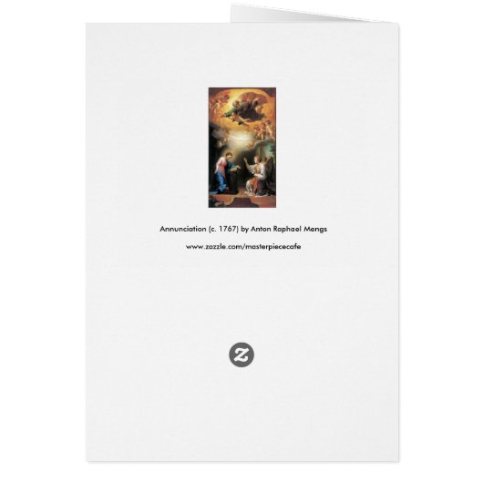 Ontvangenis door Anton Raphael Mengs (Achterkant)