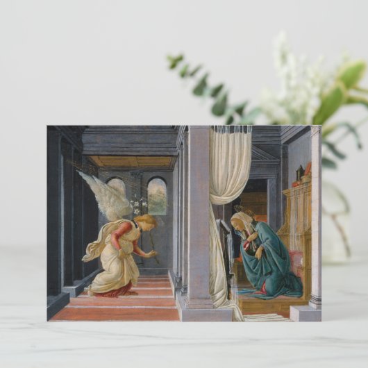 Ontvangenis door Sandro Botticelli Kaart (Staand voorkant)