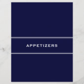Ontvanger divider Appetizers Navy Blue (Achterkant)