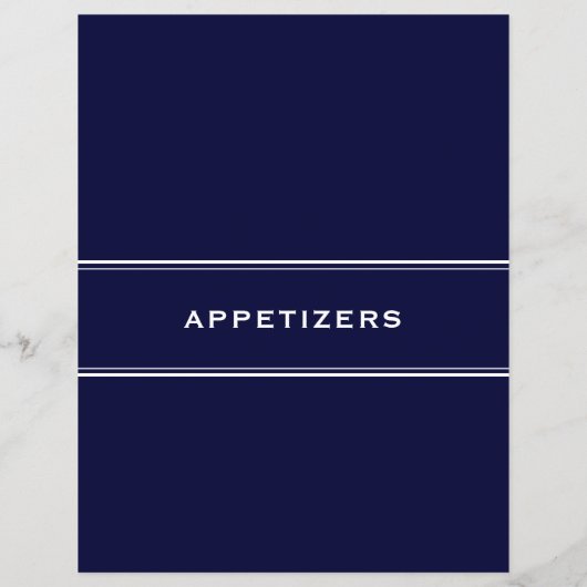 Ontvanger divider Appetizers Navy Blue (Achterkant)