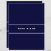Ontvanger divider Appetizers Navy Blue (Voorkant / Achterkant)