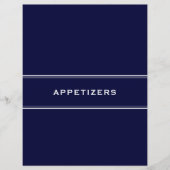 Ontvanger divider Appetizers Navy Blue (Voorkant)