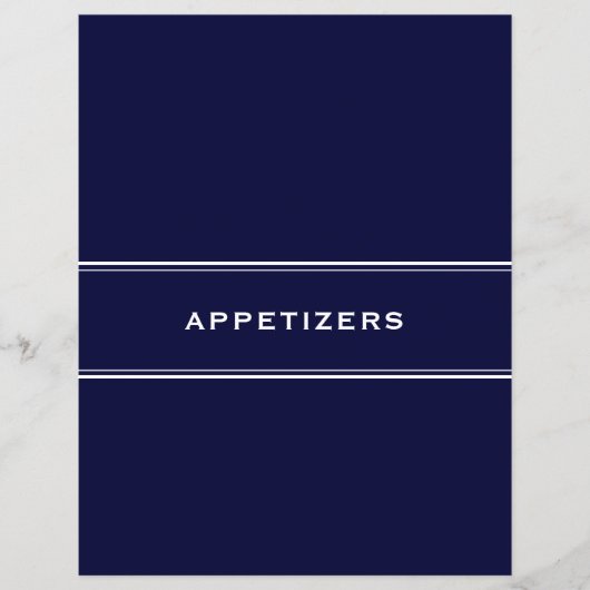 Ontvanger divider Appetizers Navy Blue (Voorkant)