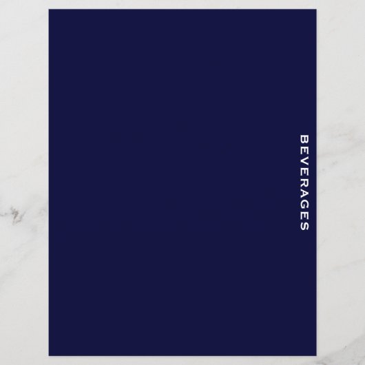 Ontvanger divider | Blauw en wit | Dranken (Voorkant)