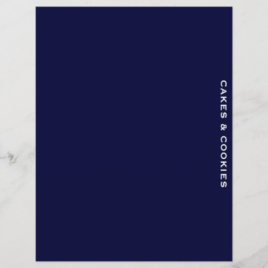 Ontvanger divider | Blauw en wit | Koekjes en koek (Voorkant)