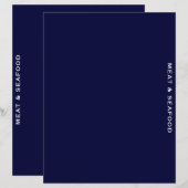 Ontvanger divider | Blauw en wit | Vlees en zeevru (Voorkant / Achterkant)