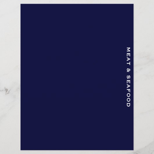 Ontvanger divider | Blauw en wit | Vlees en zeevru (Voorkant)