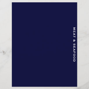Ontvanger divider Blauw en wit Vlees en zeevru