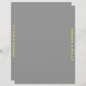 Ontvanger divider | Brood en rollen | Grijs en Gee (Voorkant / Achterkant)