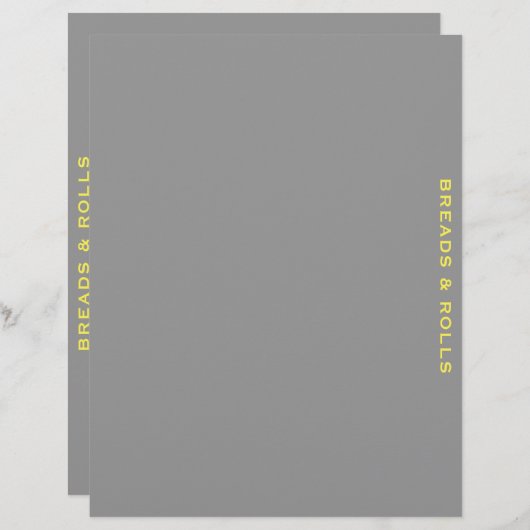 Ontvanger divider | Brood en rollen | Grijs en Gee (Voorkant / Achterkant)
