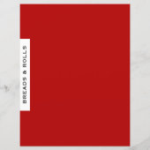 Ontvanger divider | Brood en rollen | Rood zwart w (Achterkant)