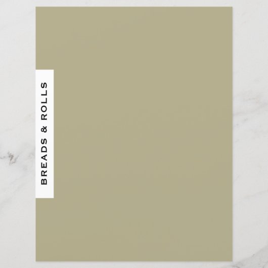 Ontvanger divider | Brood en rollen | Sage Black W (Achterkant)