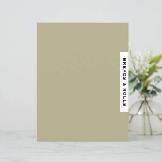 Ontvanger divider | Brood en rollen | Sage Black W (Staand voorkant)