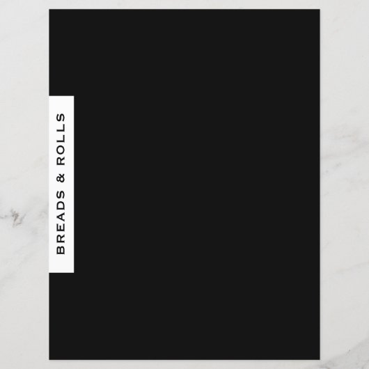 Ontvanger divider | Brood en rollen | Zwart-wit (Achterkant)