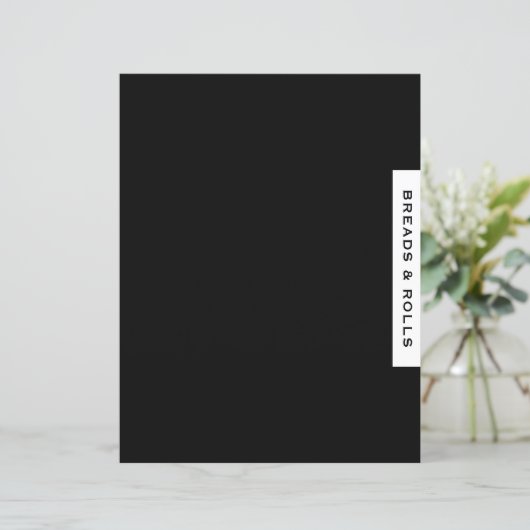 Ontvanger divider | Brood en rollen | Zwart-wit (Staand voorkant)