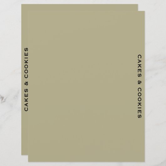 Ontvanger divider | Cake & Cookie | Eenvoudige Sag (Voorkant / Achterkant)