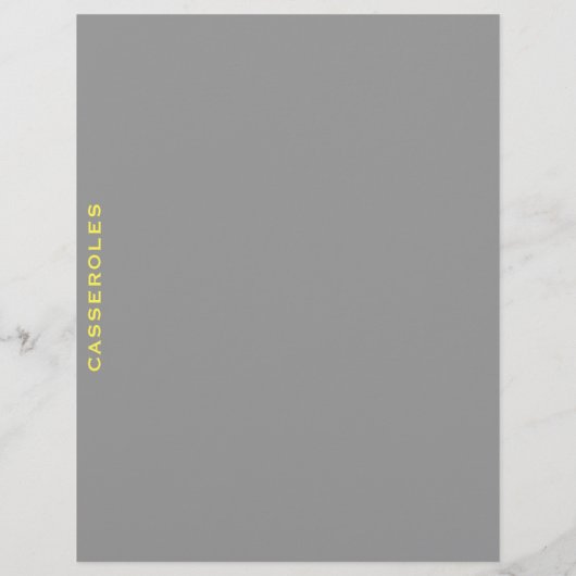 Ontvanger divider | Casseroles | Grijs en Geel (Achterkant)