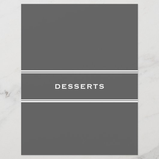 Ontvanger divider | Desserts | Grijs (Achterkant)