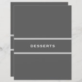 Ontvanger divider | Desserts | Grijs (Voorkant / Achterkant)