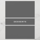 Ontvanger divider | Desserts | Grijs (Voorkant)